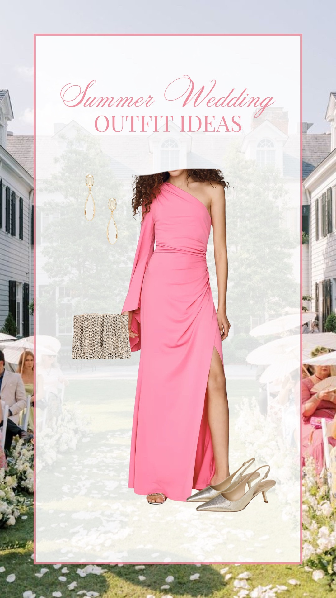 Summer black tie wedding guest look!