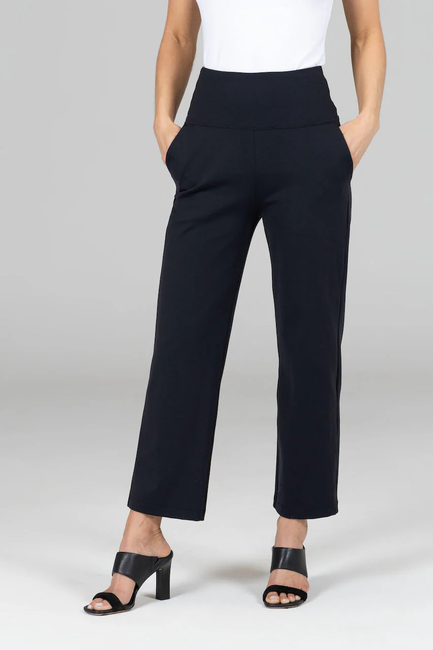 HIGH WAIST ANKLE PANT: BLACK | KIRAGRACE