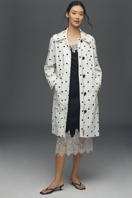 Avec Les Filles Polka Dot Car Coat | Anthropologie (US)