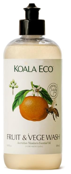 Koala Eco Fruit & Vegetable Wash - with Australian Mandarin Essential Oil - 16oz | Amazon (US)