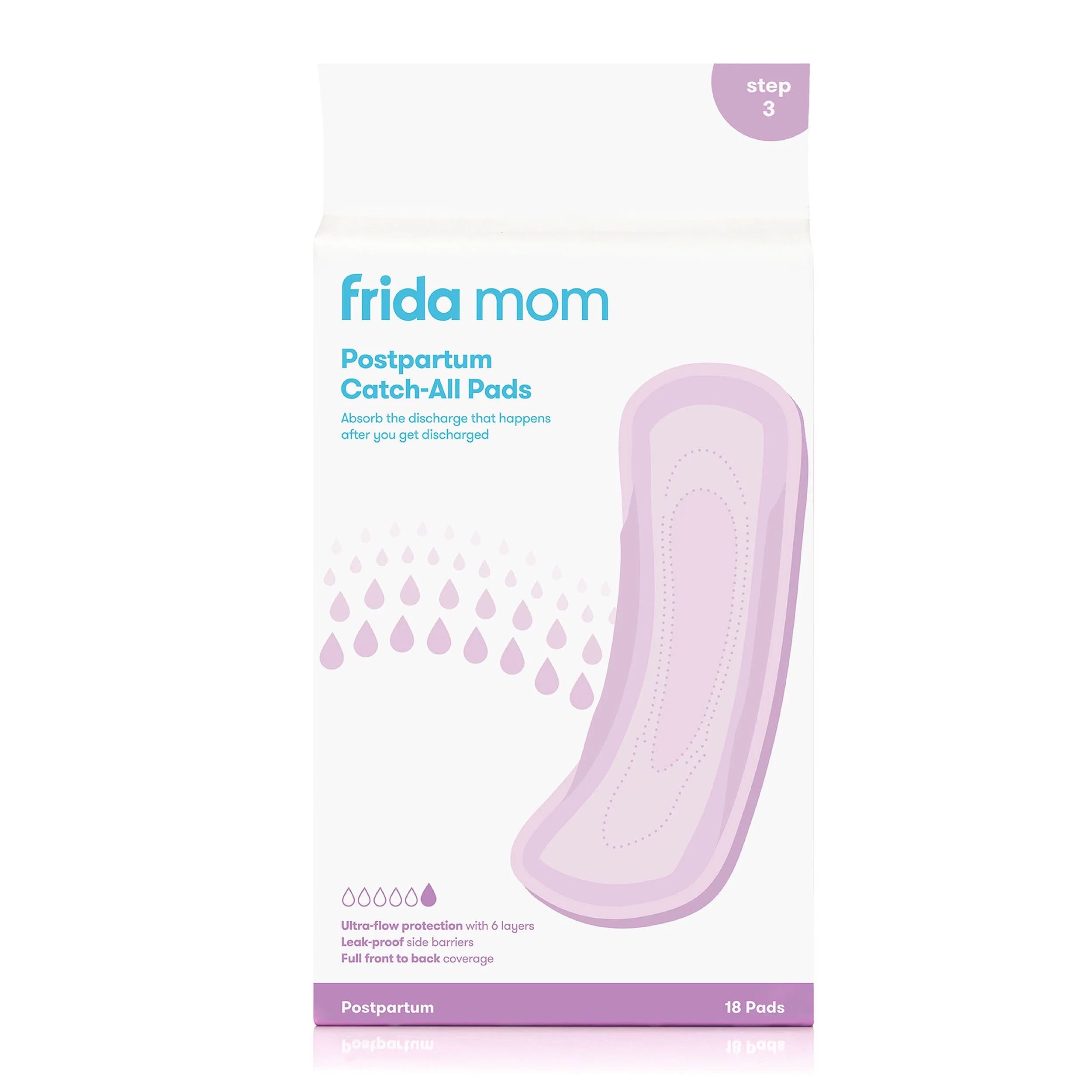Frida Mom Postartum Maternity Catch-All Pads for Maximum Absorbancy - 18 Ct | Walmart (US)