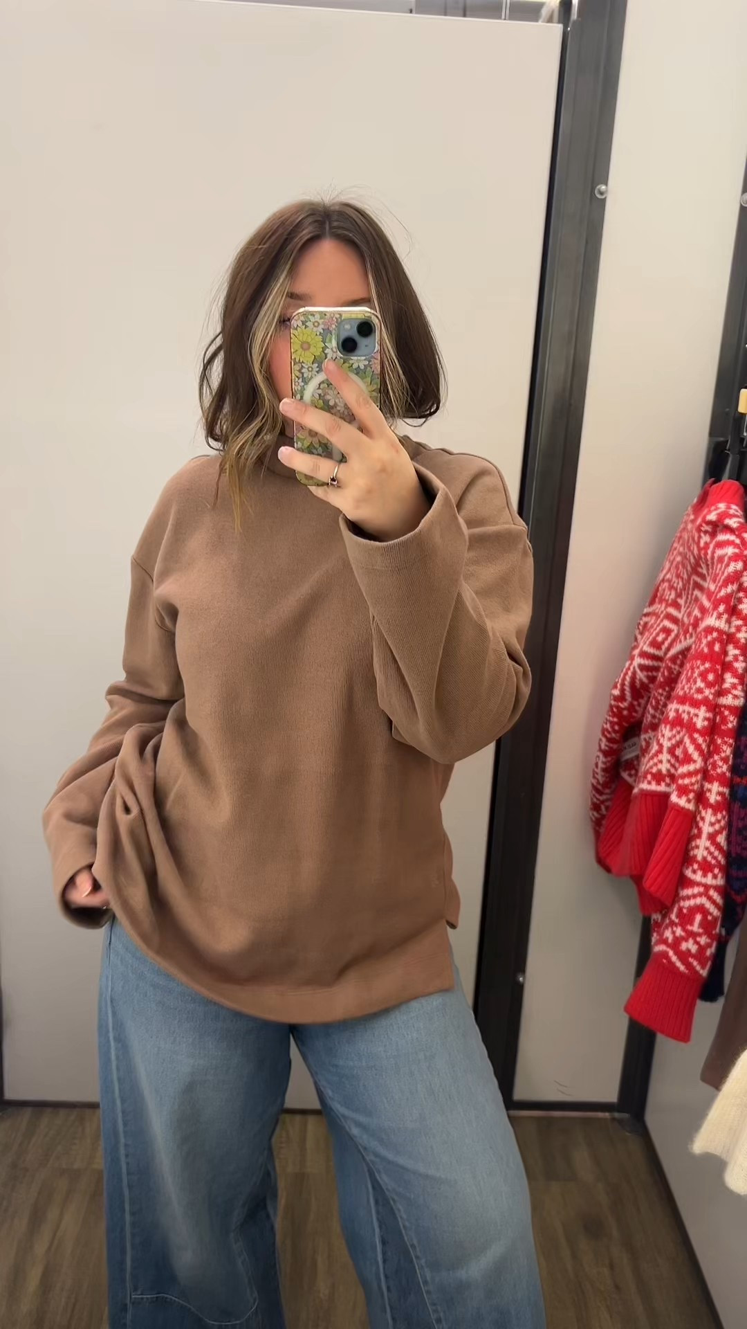 Mid size try on from old navy! Wearing a medium in evehthing except the holiday sweaters, I sized up to an extra large in those! 
Old navy Black Friday sale has started now! @oldnavy

#LTKMidsize #LTKCyberWeek #LTKSaleAlert