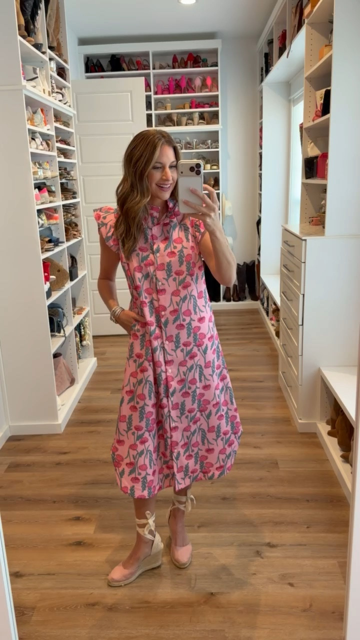 In a small dress, wedges and accessories for spring - fits tts. 

#LTKSeasonal #LTKootd #LTKgrwm