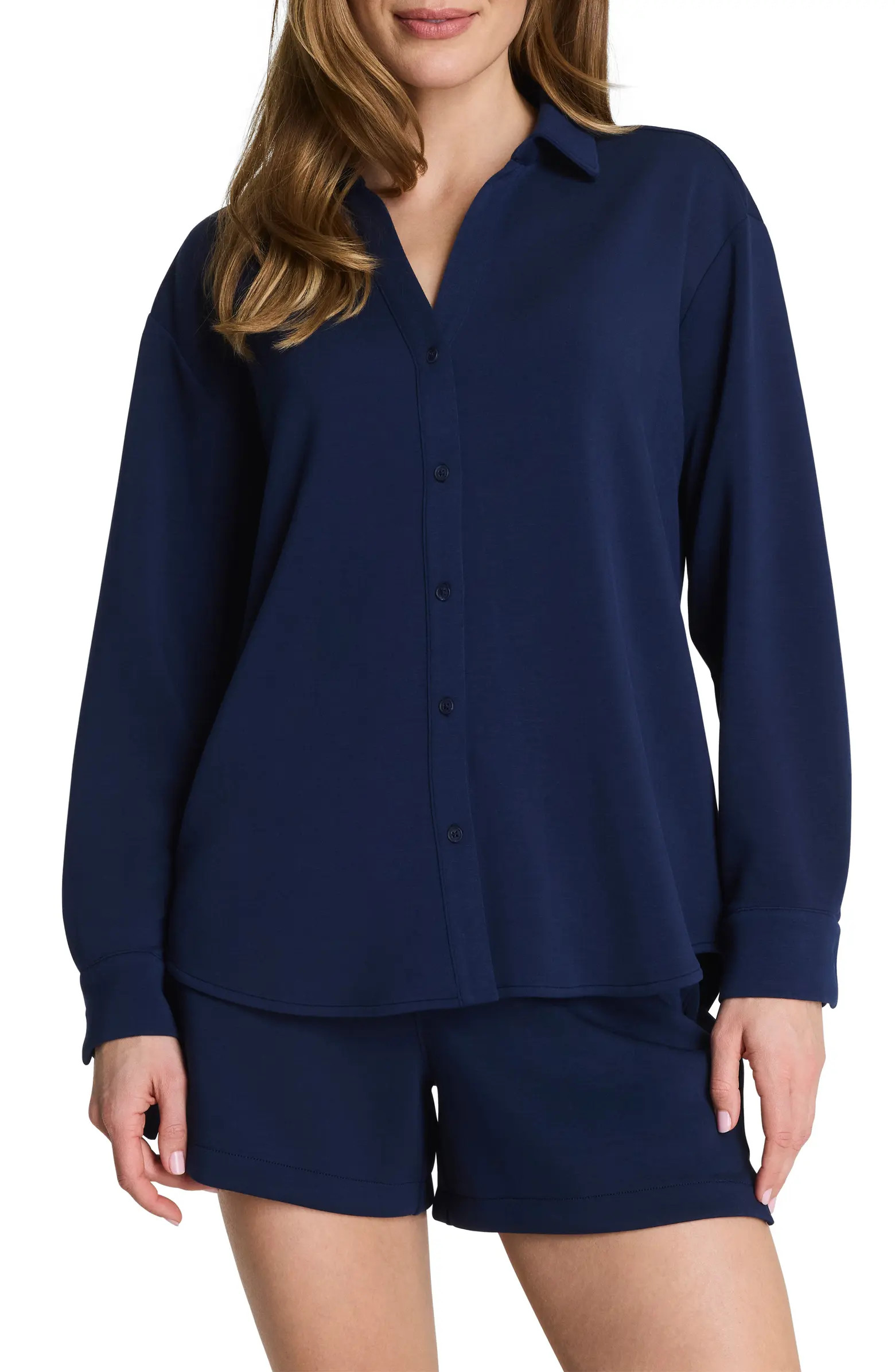 SPANX® Oversize Button-Up Shirt | Nordstrom | Nordstrom