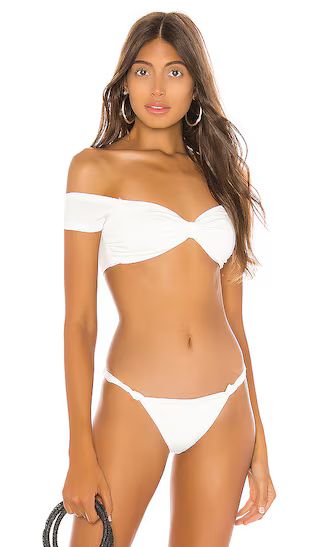 superdown x Chantel Jeffries Catherine Bikini Top in White. - size S (also in L) | Revolve Clothing (Global)