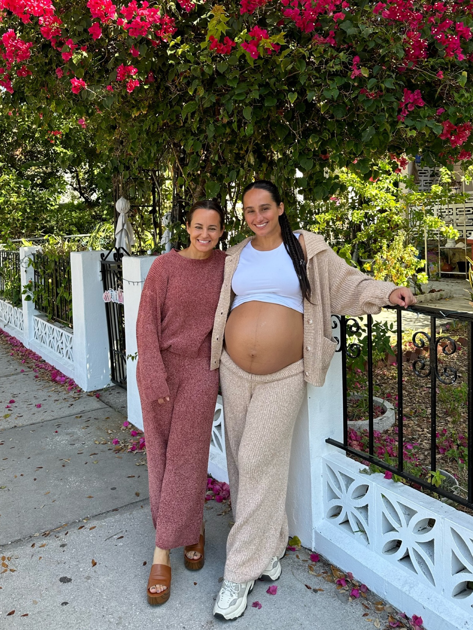 love having my mom in town🥰 we’re both wearing matching lulus sets - absolutely love how cozy and versatile the tops and bottoms are! 

fall outfits | fall fashion | matching set | sweater | cardigan | maternity outfit | pregnancy style | thanksgiving | casual fall outfit | 

#LTKfindsunder100 #LTKbump #LTKSeasonal