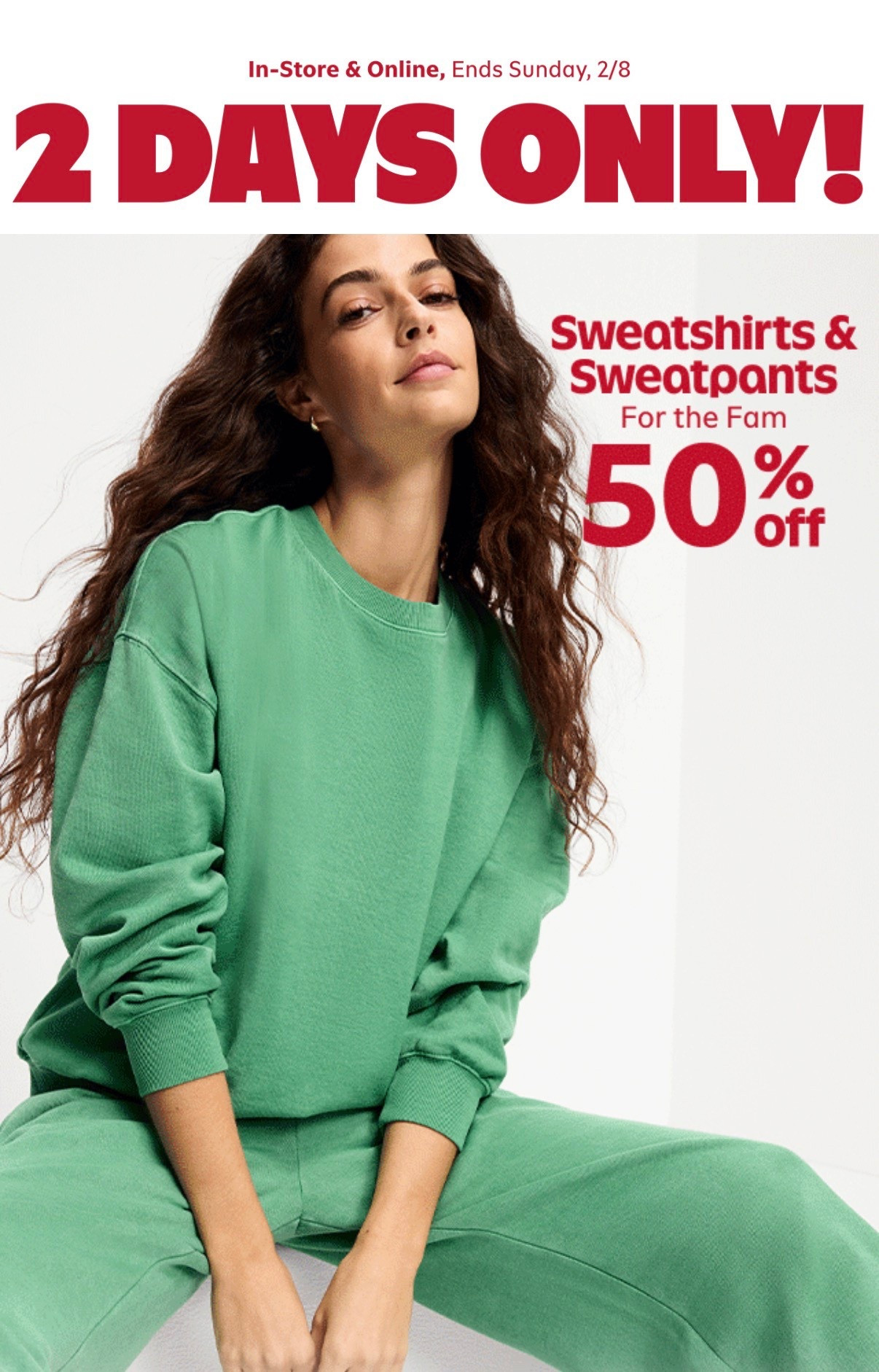 Last day to score 50% off all sweats at Old Navy 🖤
If you’ve been waiting to grab cozy sweatpants and sweatshirts for everyday wear, lounging, or on the go fits, this is it. Soft, comfy, and perfect for real life. I linked all my favorite sweats before the deal ends.

#OldNavySale #SweatsOnSale #LastDayToShop #CozyEssentials #AthleisureStyle #EverydayComfort #LTKFinds #LTKStyle #ShoppingWithPriiincesss #AtlantaCreator #MomLifeLooks #ComfyFits

#LTKSaleAlert #LTKNYFW #LTKselfcare