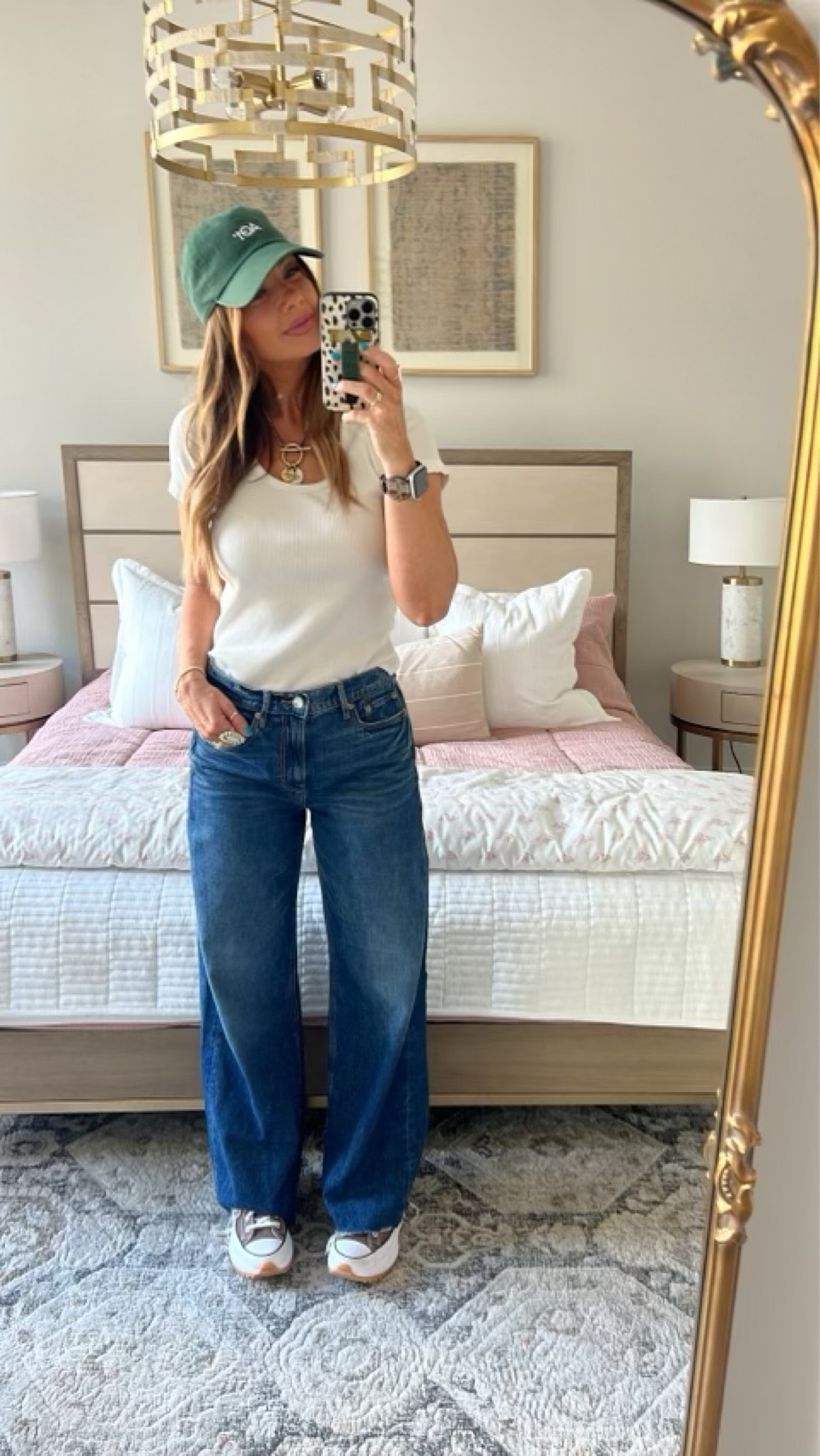 My jeans are American Eagle - super high rise baggy wide leg. Runs TTS. My shirt is from Rollas (medium) a few years ago, I’ve linked some dupes. And of course my Run Star Hike Platform Converse favs - TTS! ❤️

#LTKSale #LTKstyletip #LTKFind