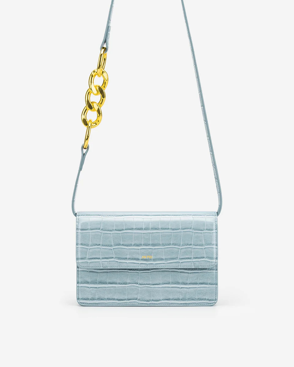 Julia Chain Crossbody Bag - Ice Croc | JW PEI US