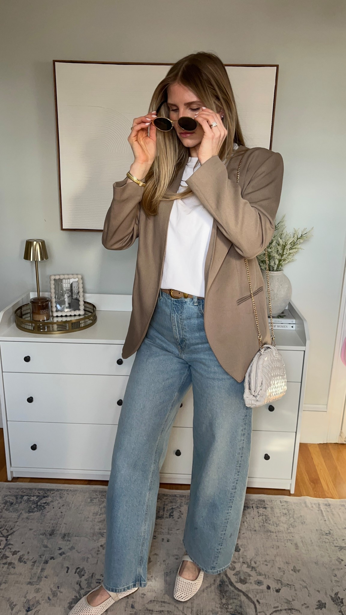 Spring work outfit | spring blazer outfit | mesh flats 

Wearing a size small and it’s perfectly oversized ! 

#LTKWorkwear #LTKootd #LTKTall