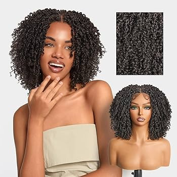 Frodio Veralux Fiber 12'' Synthetic 11X4 Lace Frontal Wig 200% Density Micro Twist Curly Wigs 11X... | Amazon (US)