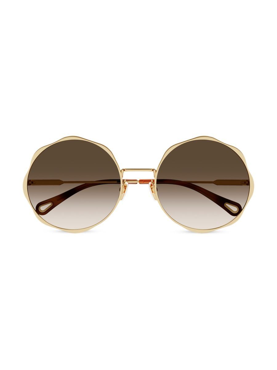Chloé Honoré 59MM Round Sunglasses | Saks Fifth Avenue