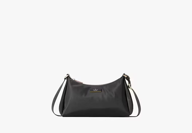 Kate Spade Carter Nylon Small Shoulder Bag, Black | Kate Spade Outlet