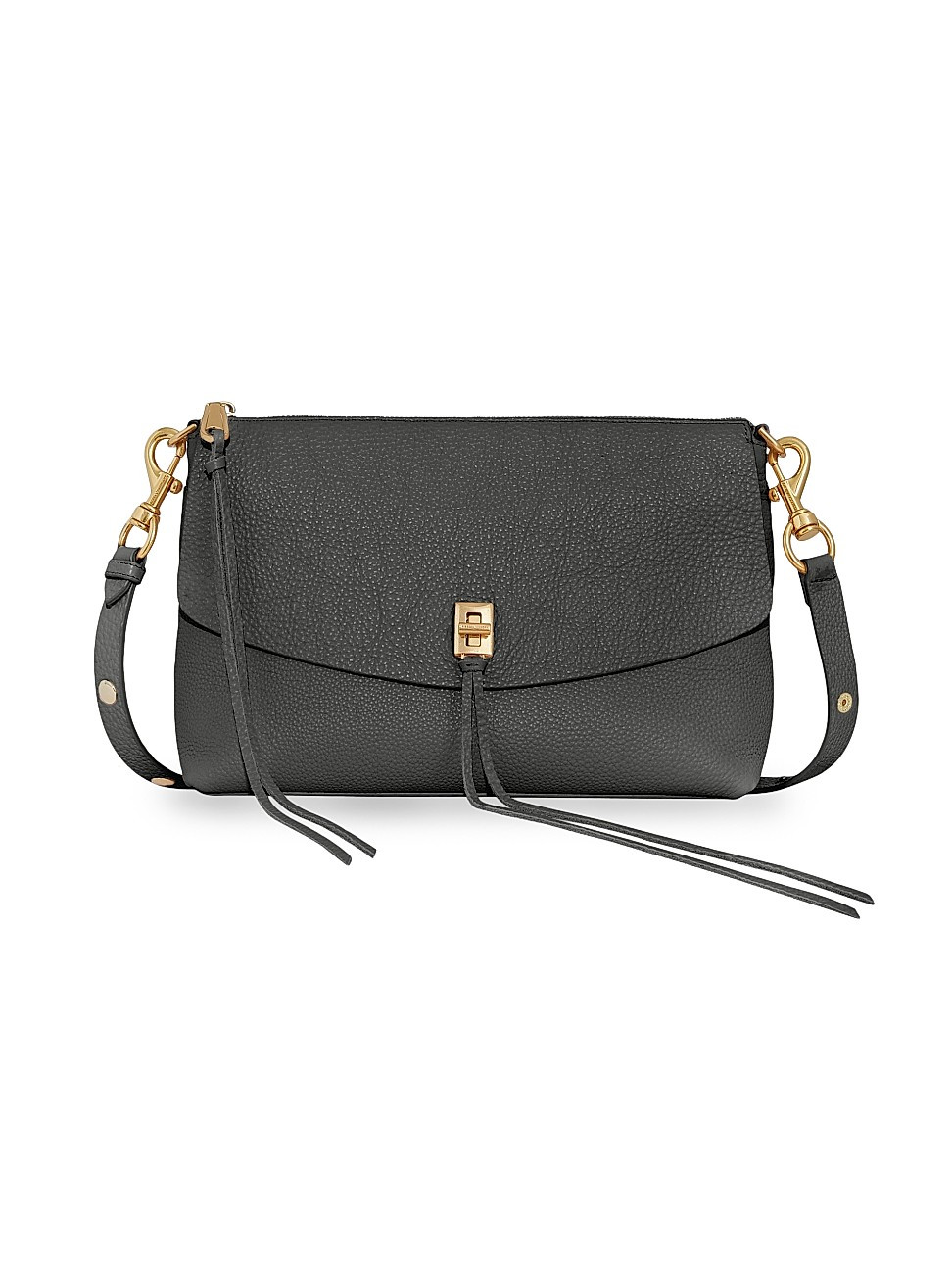 Women's Darren Leather Top-Zip Shoulder Bag - Shadow | Saks Fifth Avenue