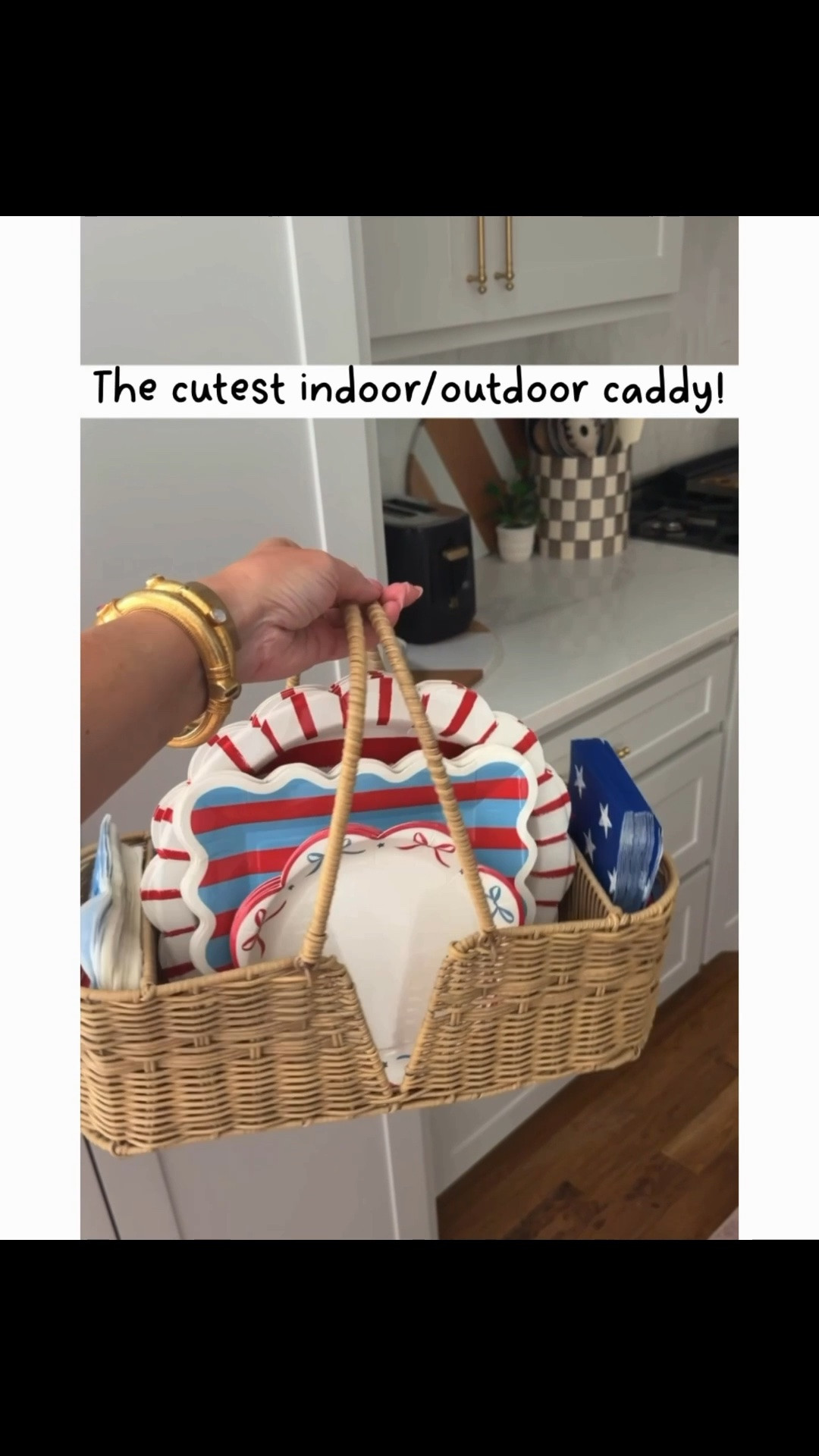 How adorable is this indoor/outdoor caddy?! Grab the cutest seasonal
plates, napkins and utensils at My Mind's Eye with code CRISP10 at checkout! 
.

#LTKmomlife #LTKSeasonal #LTKHome