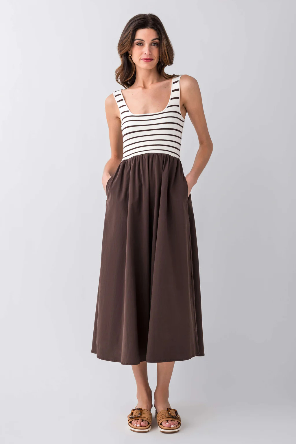 All Row Striped Lucinda Dress | Social Threads