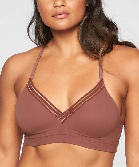Cinnamon Brown Powervita™ Everyday A-C Sports Bra - Plus Too | Zulily