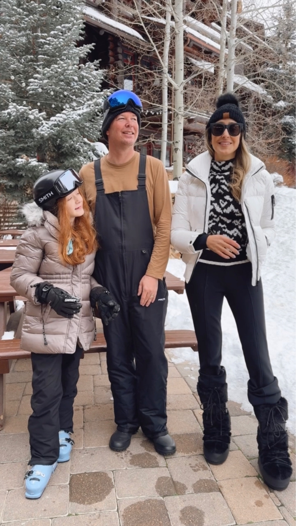 Ski outfit idea family edition. Very comfortable and snow resistant clothes while still looking very stylish. This white ski jacket is amazing and fits really well with my new sweater. Abbie’s coat is very warm and cozy. Eric’s ski suit is very warm and comfortable. Everything fits true to size. 

Après ski outfit

#LTKstyletip #LTKSeasonal #LTKfamily