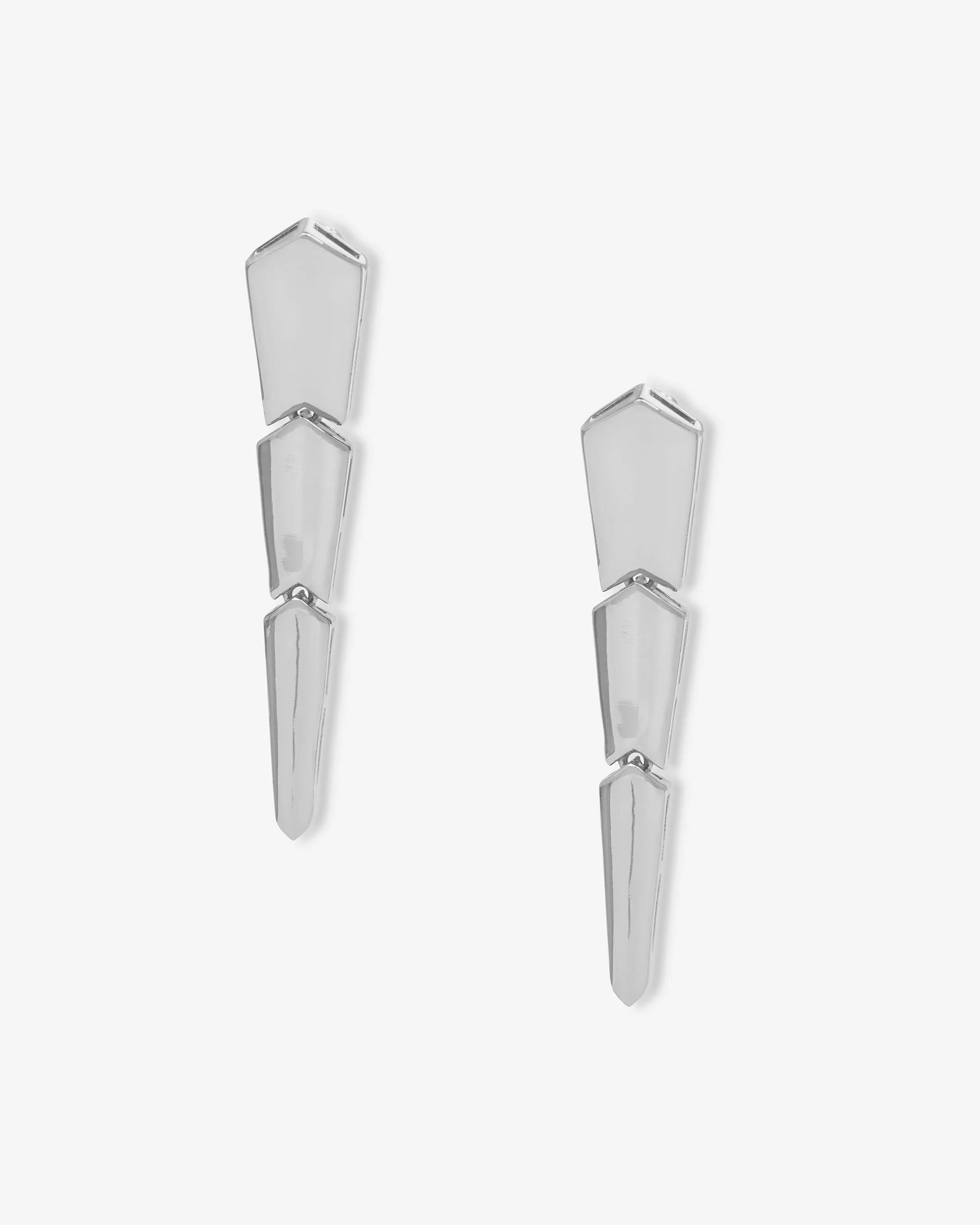 XL Serpent Drop Earrings - Silver | Melinda Maria Jewelry