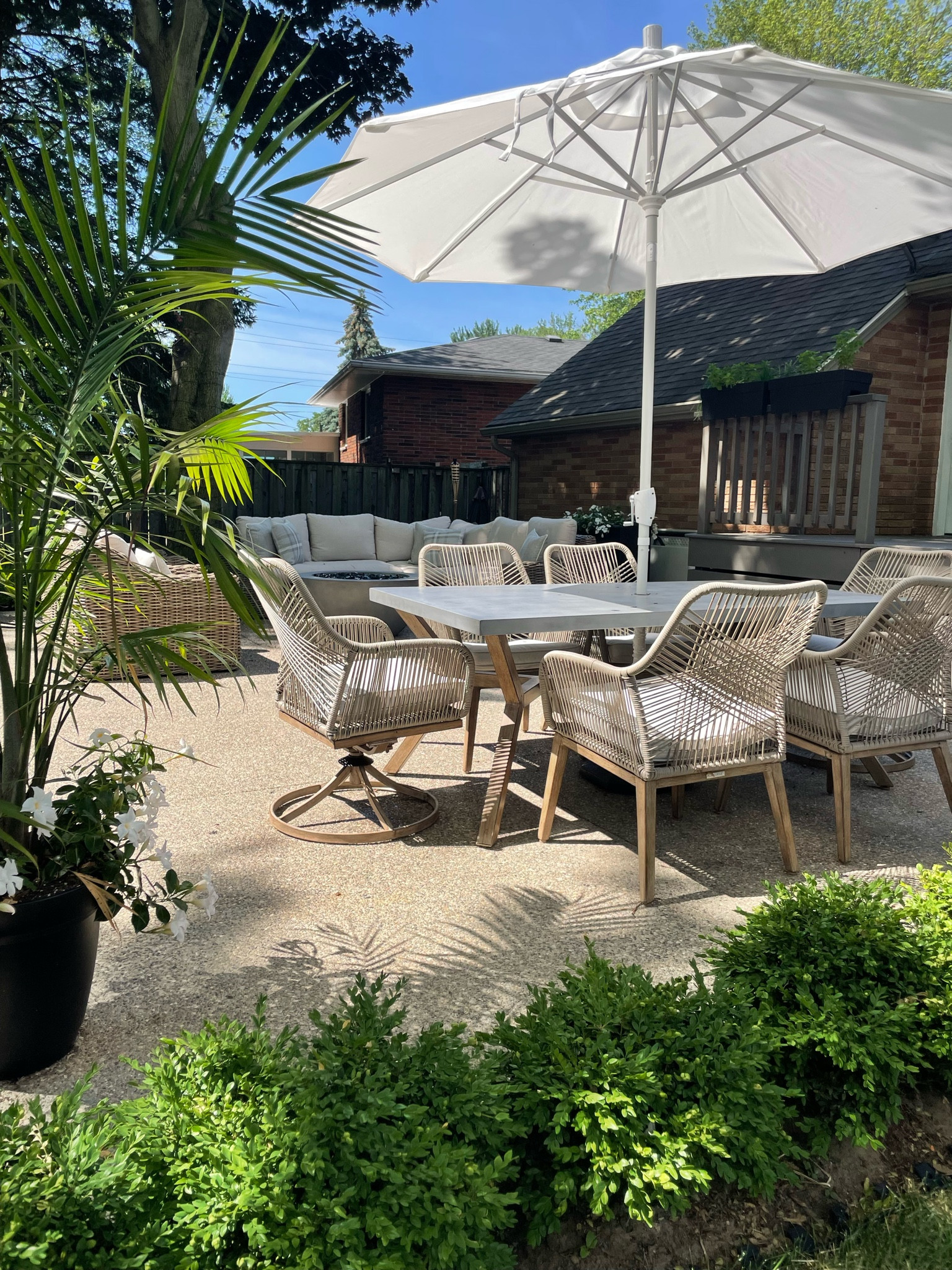 Because I love my patio set so much Im sharing it with you. Its comfortable and has great look for a great price. Its back in stock and I promise it will sell out quickly. 

#LTKSeasonal #LTKhome