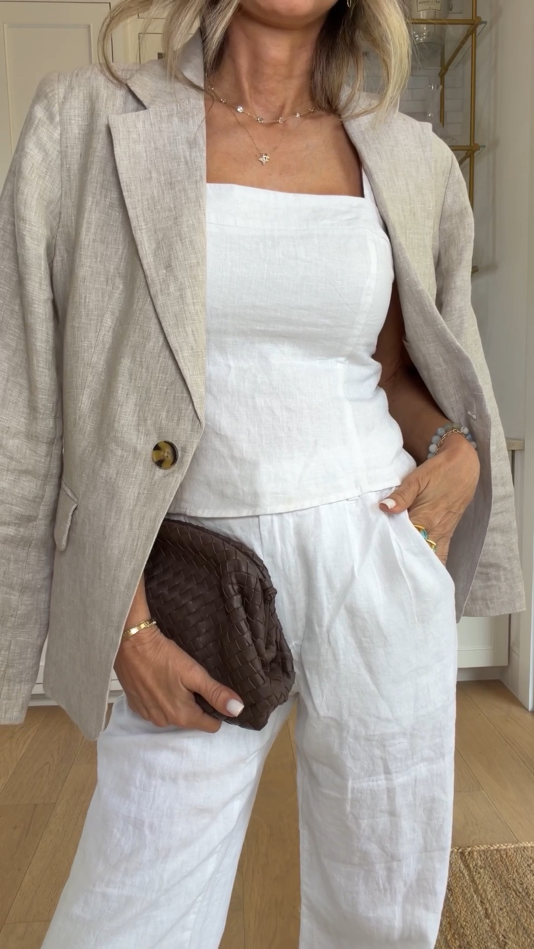 Chic linen separates from @Quince 

-I’m 5’6”
-linen blazer sz XS TTS 
-Tank top sz S
-pants sz XS 

#quincepartner 

#LTKOver40 #LTKWorkwear #LTKootd