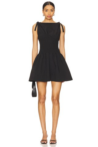 Amanda Uprichard Riviera Mini Dress in Black from Revolve.com | Revolve Clothing (Global)