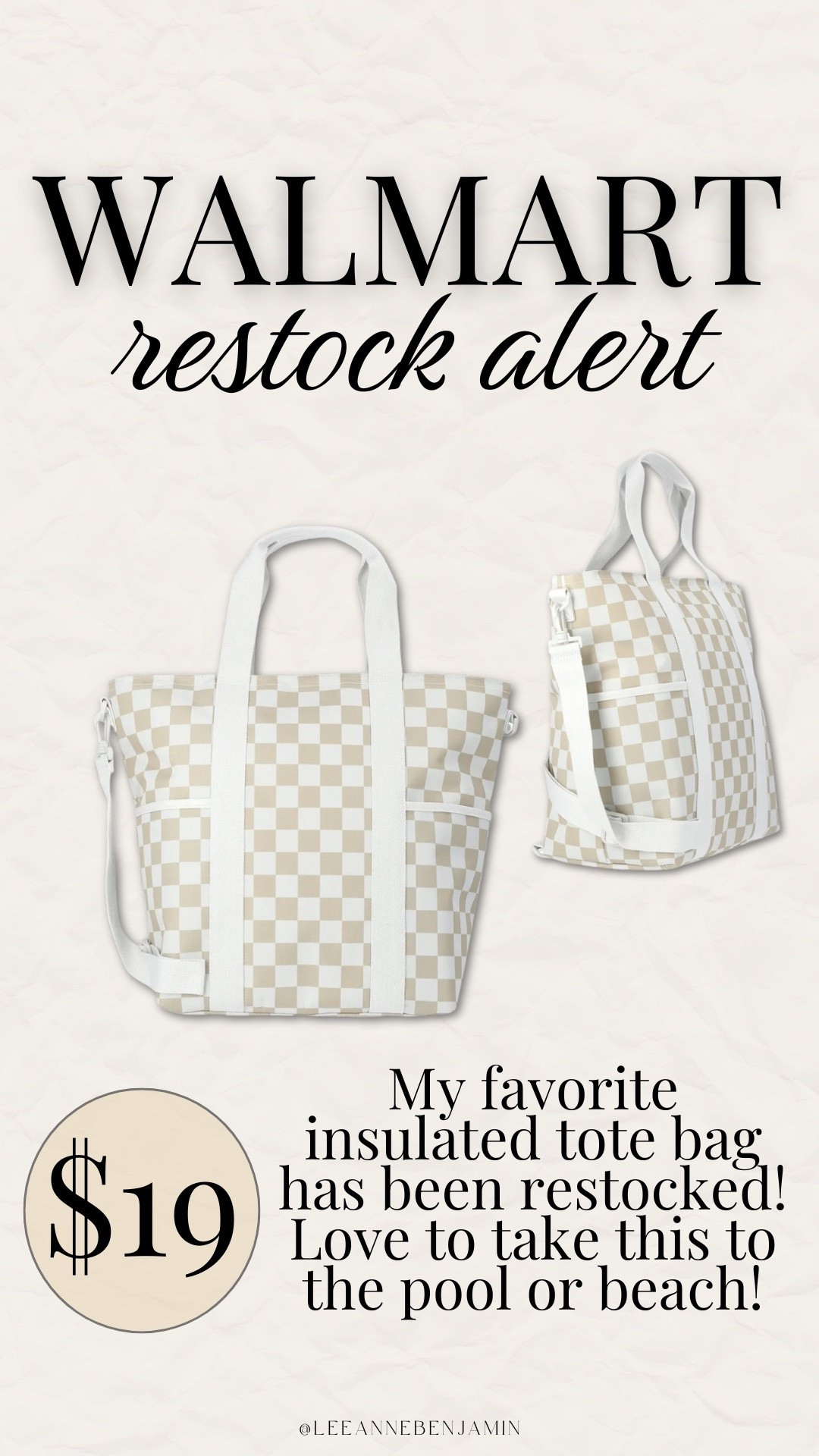 My favorite $19 insulated cooler bag! So good for the beach or pool 🤍

#LTKSaleAlert #LTKTravel #LTKSeasonal