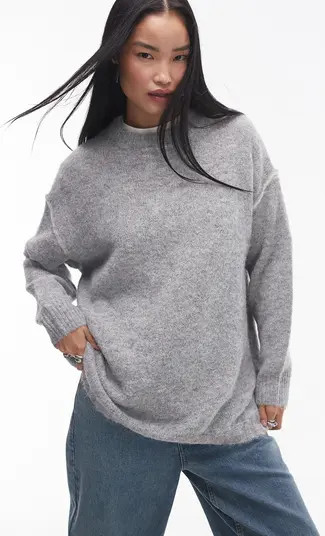 Contrast Seam Oversize Sweater | Nordstrom