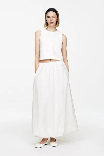 Ballonrock – Weiß – Damen – ARKET DE | Arket EU