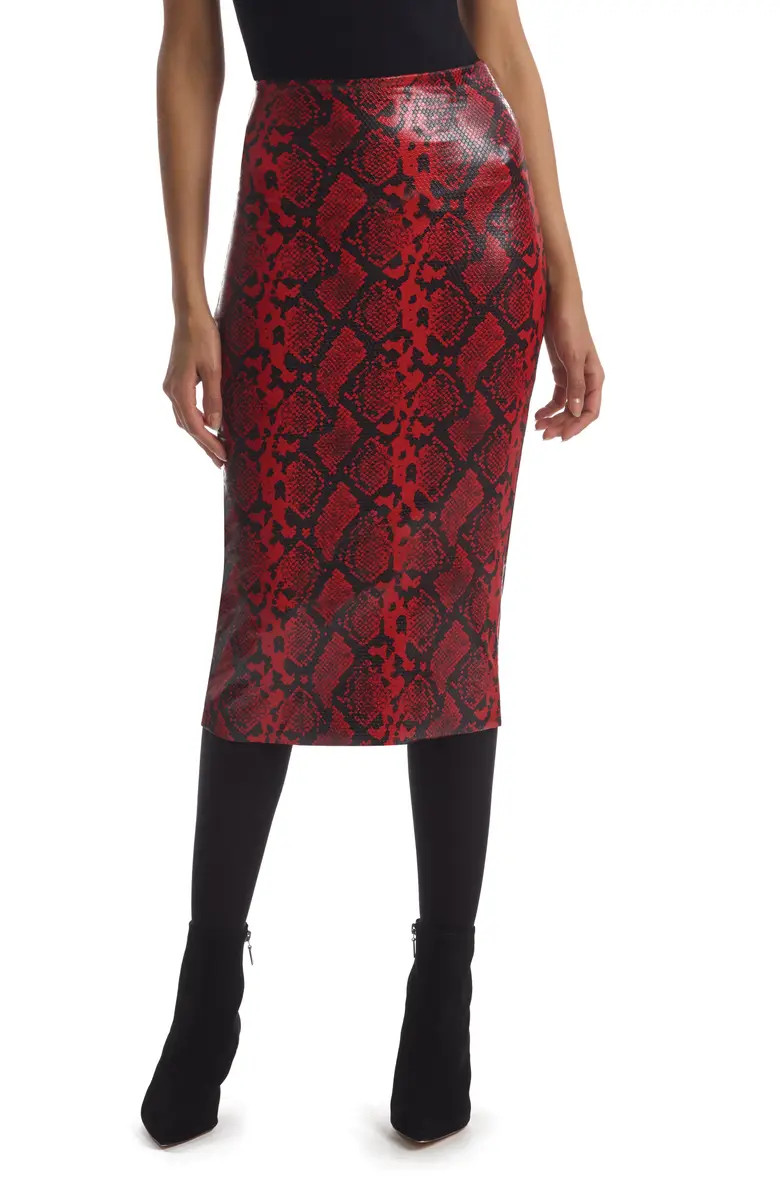 Perfect Control Faux Leather Pencil Skirt | Nordstrom Rack