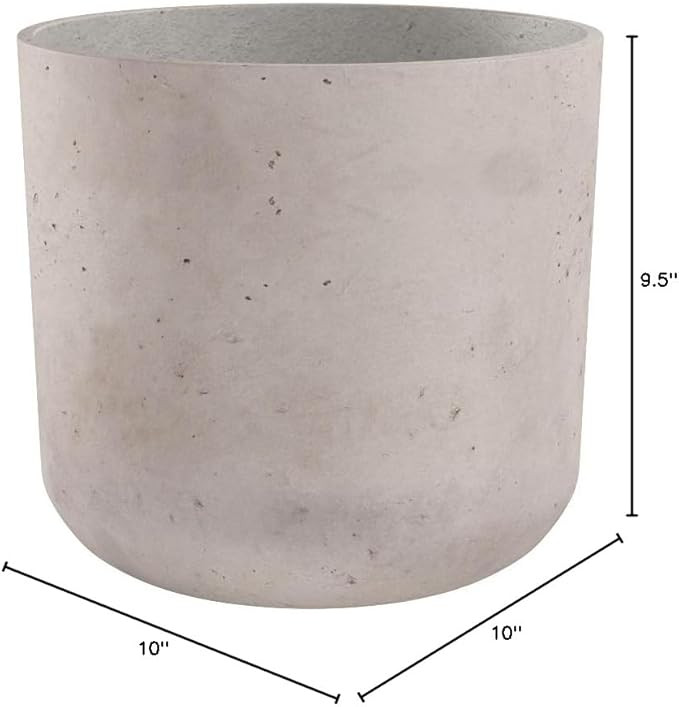 Abbott Collection Cement Classic Planter, Grey (Large) | Amazon (US)