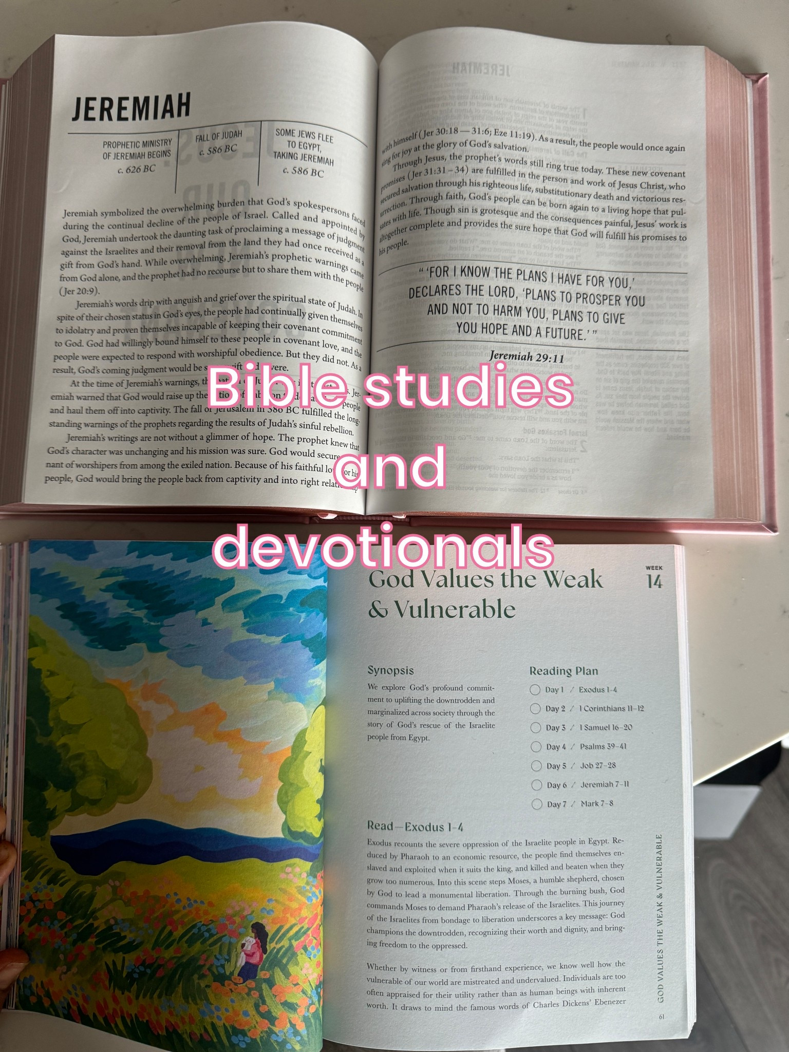 Started with 52 weeks in the Bible, the Good & beautiful, then A beautiful year in the Bible. 💗