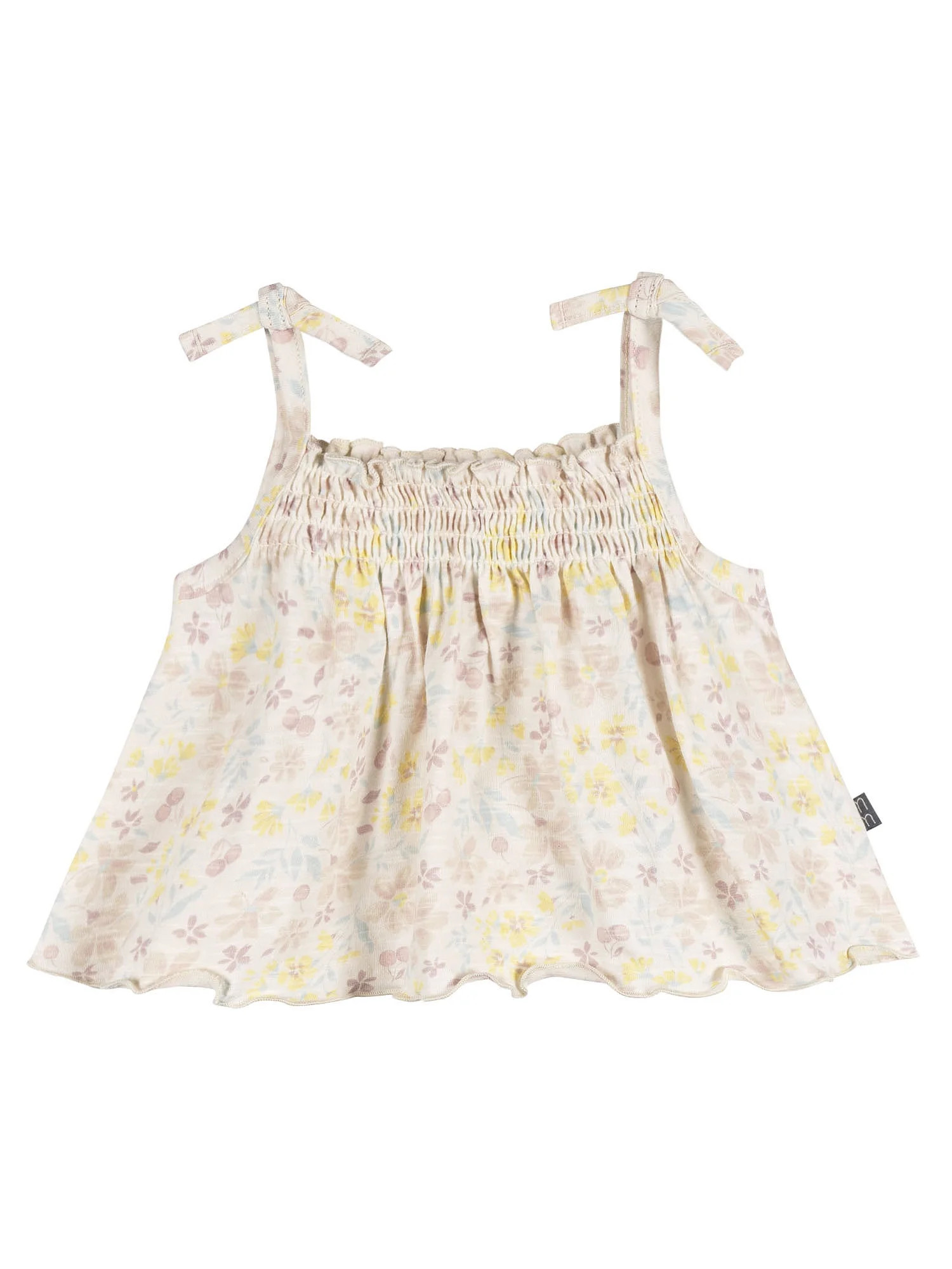 Modern Moments by Gerber Baby Girl Organic Smocked Sleeveless Top, Sizes 0/3 Months - 24 Months | Walmart (US)