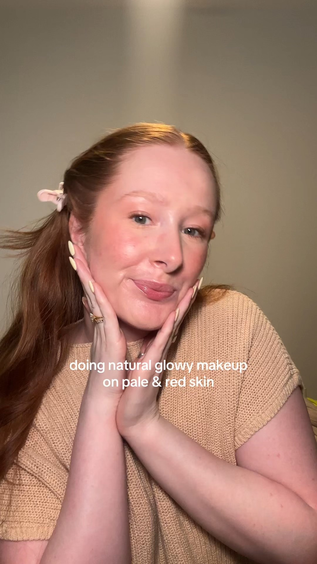 doing natural glowy makeup on pale & red skin 

#LTKBeauty