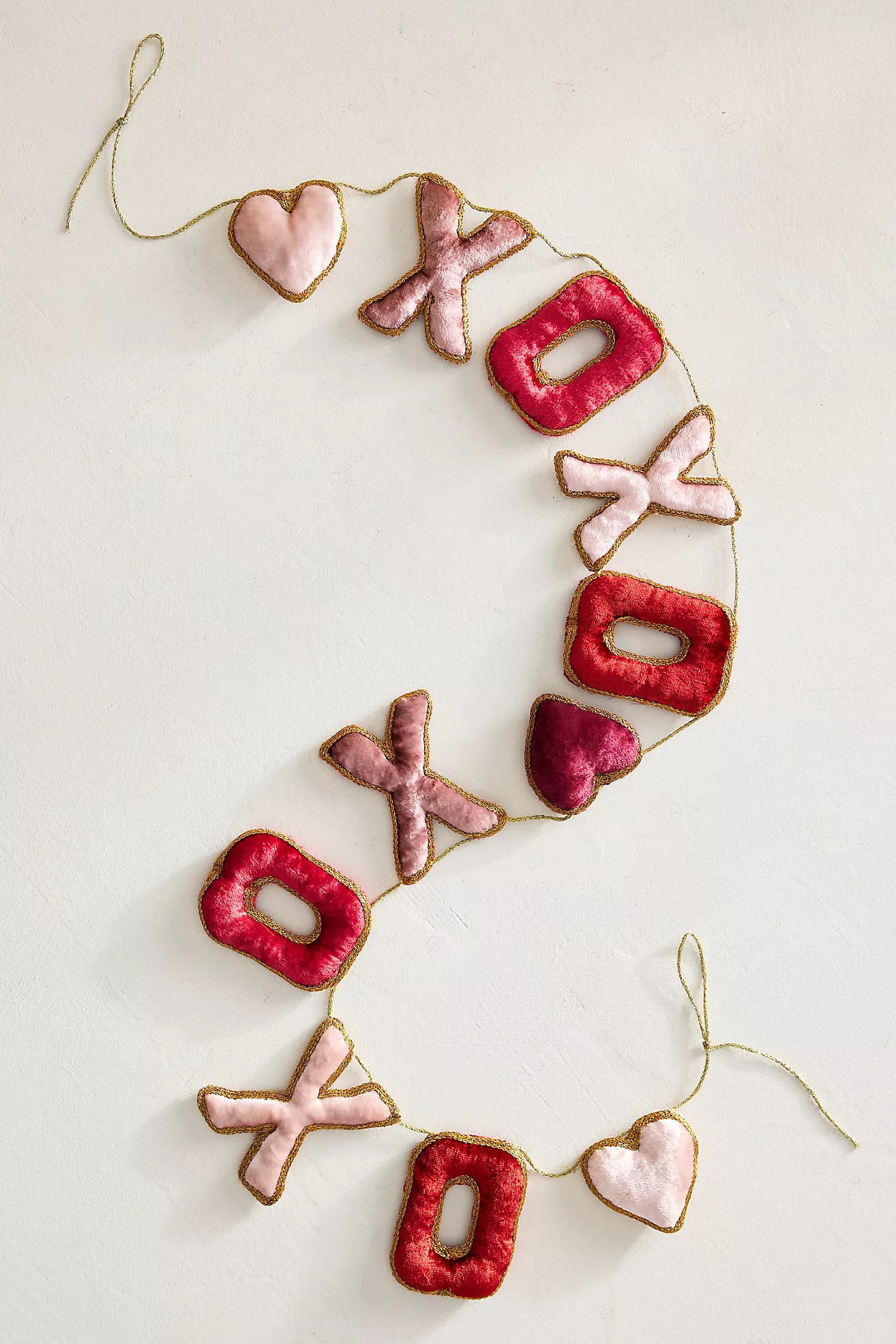 XOXO Velvet Garland | Anthropologie (US)