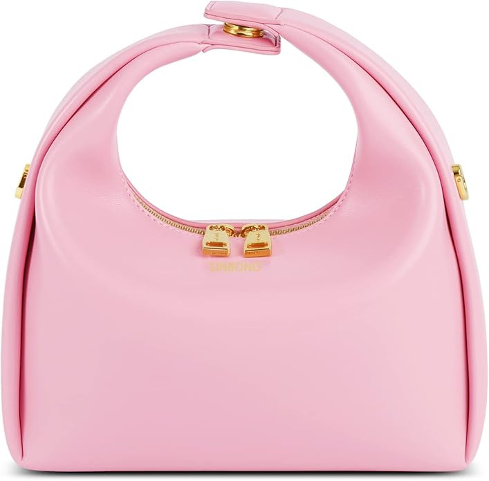 SINBONO Women Top Handle Handbag, Medium Vienna Vegan Leather Designer Small Purse with Crossbody... | Amazon (US)