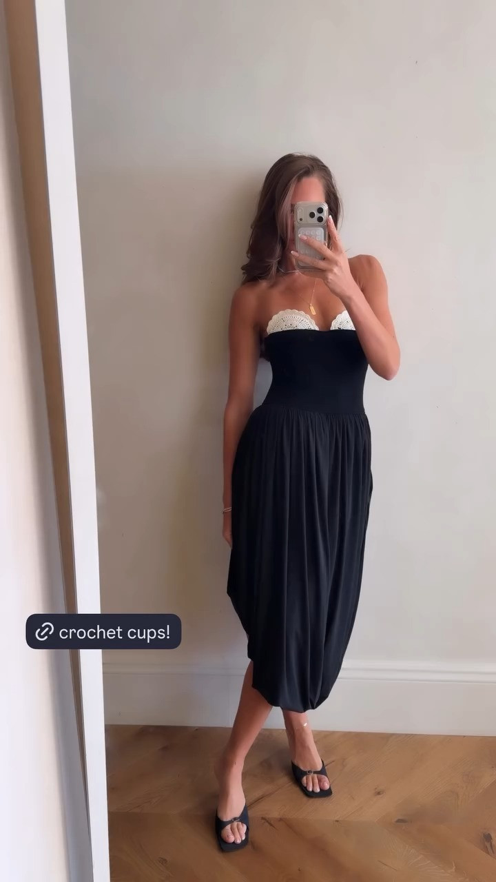 crochet cups on this dress omg! 

 #LTKootd