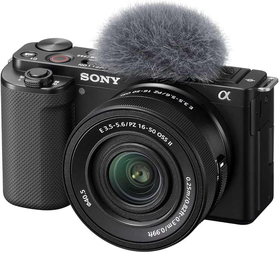 Sony Alpha ZV-E10 - APS-C Interchangeable Lens Mirrorless Vlog Camera Kit - Black, ZVE10KB | Amazon (US)