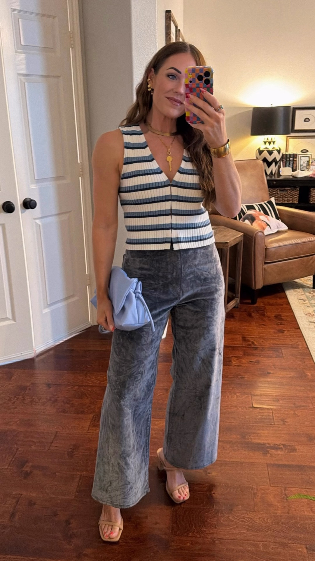 Girls dinner date night outfit spring fashion Easter outfit @target wide leg pants @amazon heels

Collar necklace and brass cuff are from November Maker

Exact top is old from Lulus

#LTKootd #LTKOver40 #LTKFestival