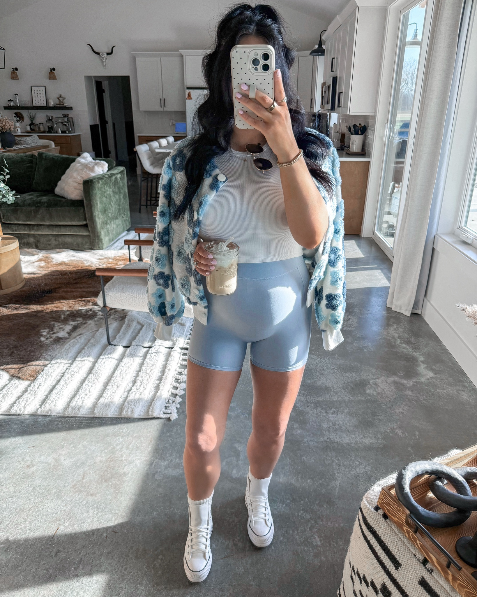 Baby Blue Spring OOTD 🩵🫐

Tank Top — xs
Bralette — medium
Floral Jacket — medium
Shorts — medium (part of a set!)

*Also linked two other matching set options from the same brand! ￼

Love this super simple yet comfortable athleisure outfit for spring! This baby blue matching set does come in other color options as well if blue isn’t your vibe. I paired it with this floral print lightweight jacket (perfect for spring!) and finished the look with some white slouch socks, my white leather platform Converse, and some Amazon sunglasses! 🤍￼

#athleisure #comfyoutfit #springoutfit

#LTKootd #LTKBump