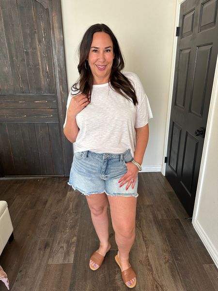 #walmartpartner These jean shorts from @walmart are great enough plenty of room for those of us with thick thighs. They run small so you’re going to want to size up! #walmartfashion @walmartfashion

#LTKSeasonal #LTKstyletip #LTKfindsunder50