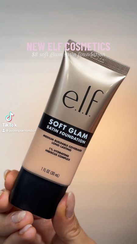 NEW $8 foundation from Elf Cosmetics 🤍 Soft Glam Satin Foundation in Shade 21 Light Neutral ✨ I love how easily this blends into the skin, and leaves a medium buildable skin-like coverage! 🫶🏻 Click below to shop! #LTKSummerSales 

#LTKxelfCosmetics #LTKBeauty #LTKVideo