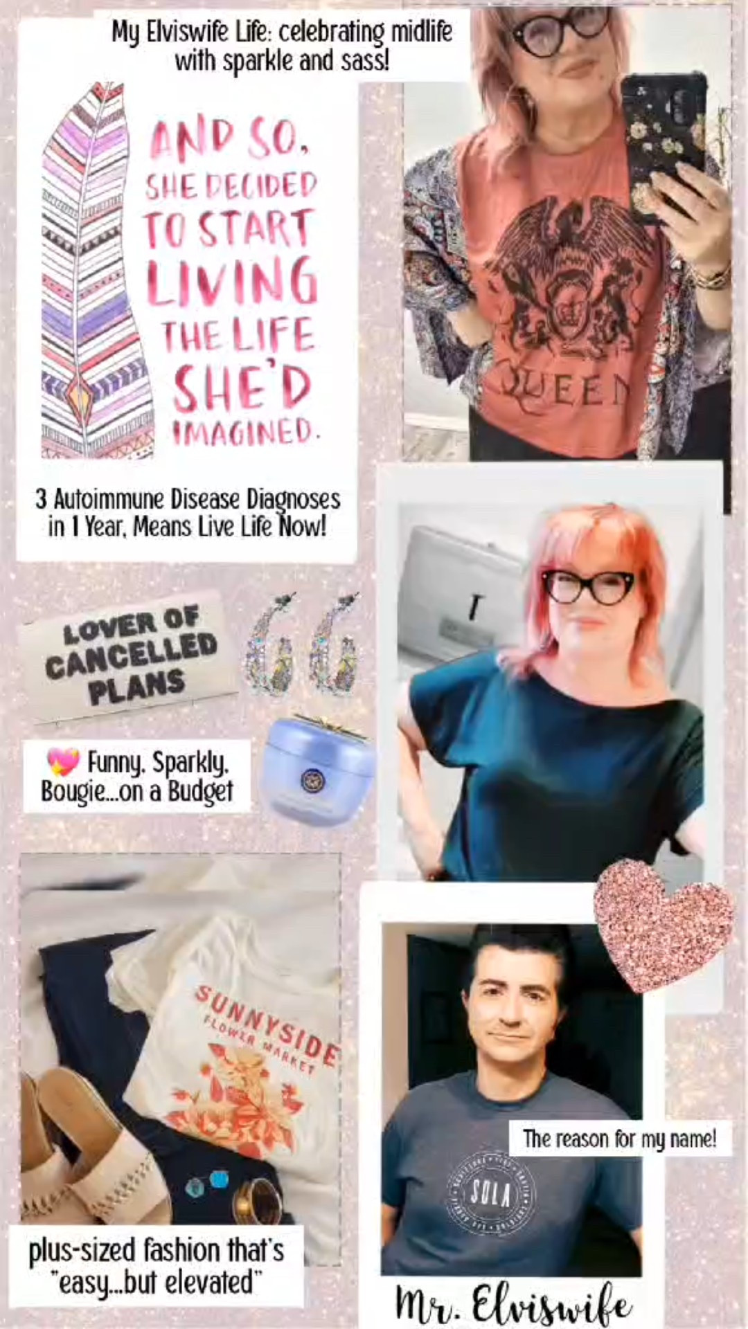 Thanks for stopping by and letting me introduce myself! In a nutshell: I love God, my husband, sparkles, oversized jewelry, leopard print, reading on my kindle (or Audible), performing, to laugh, things that are bougie (but on a budget!), traveling (but also cancelling plans to stay at home), dogs, and helping others. I’ve been diagnosed with three autoimmune diseases in the past year, and I’m learning to navigate my new reality. Of course I also love to share my recommendations, favorites, and when I find a good sale. If you’d like to see more of what I find, I hope you’ll subscribe to my profile so you never miss a thing! I’d also love to hear what YOU want to see. Let me know!

#LTKPlusSize #LTKBeauty #LTKOver40