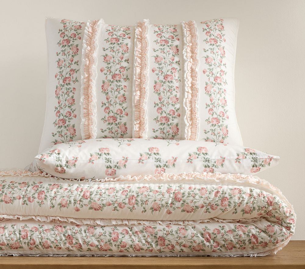 Bria Hammel Rose Vine Quilt Bedding Set | Pottery Barn Kids