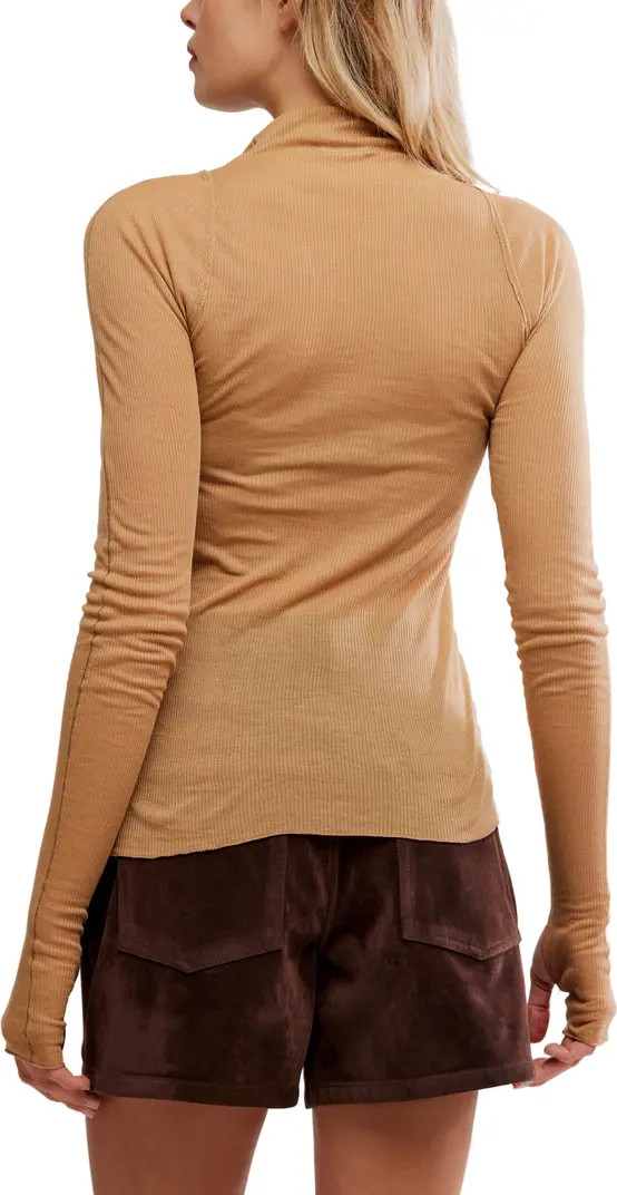 Close to Home Rib Turtleneck Top | Nordstrom