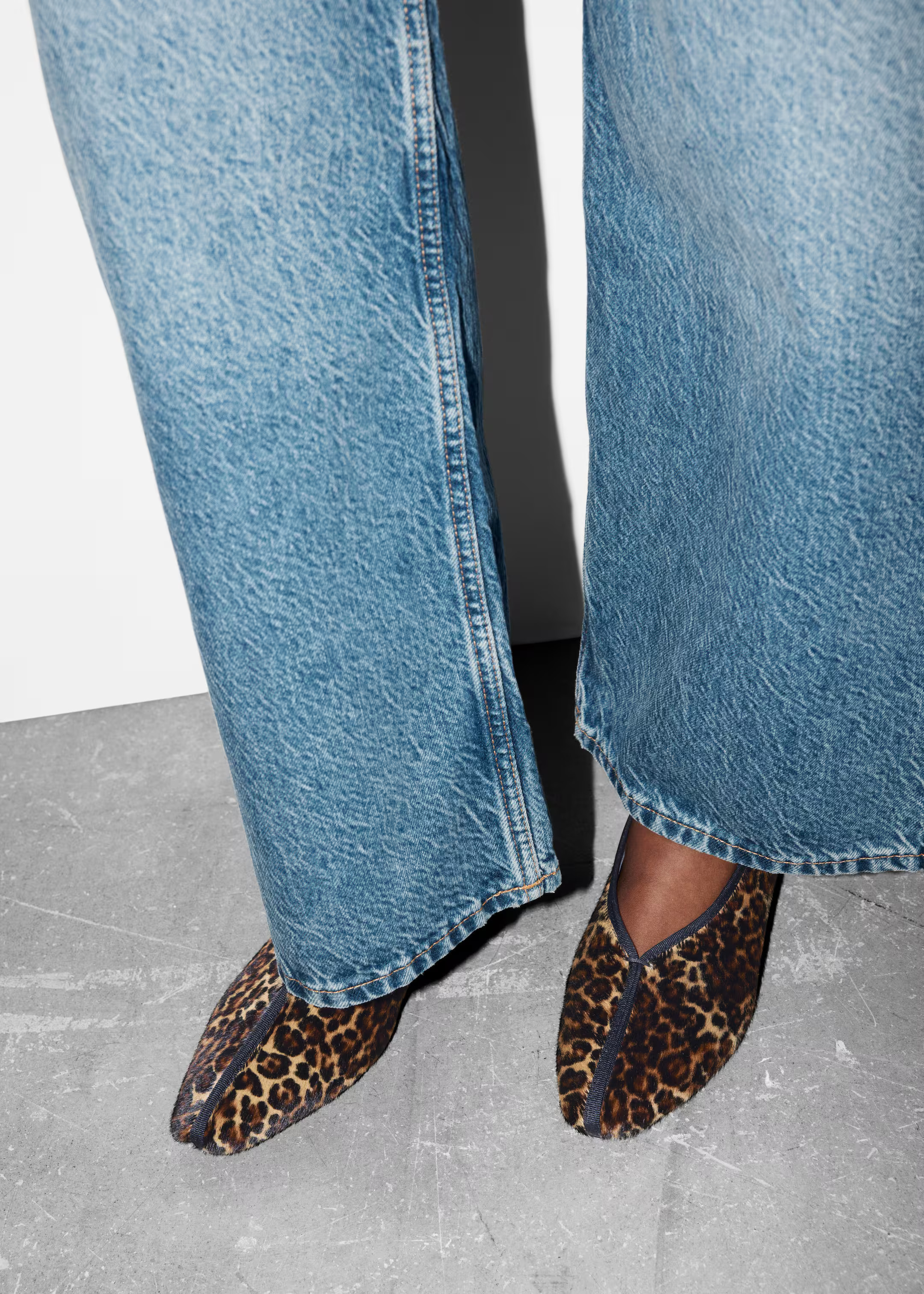 Almond-Toe Ballerina Flats - Leopard - Ladies | H&M GB | H&M (UK, MY, IN, SG, PH, TW, HK)