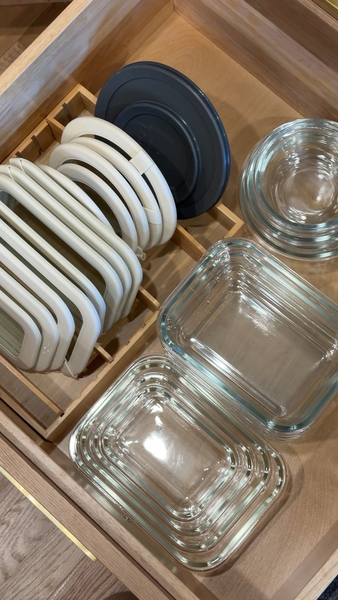 New Amazon glass Tupperware and lid organization!

#LTKmomlife