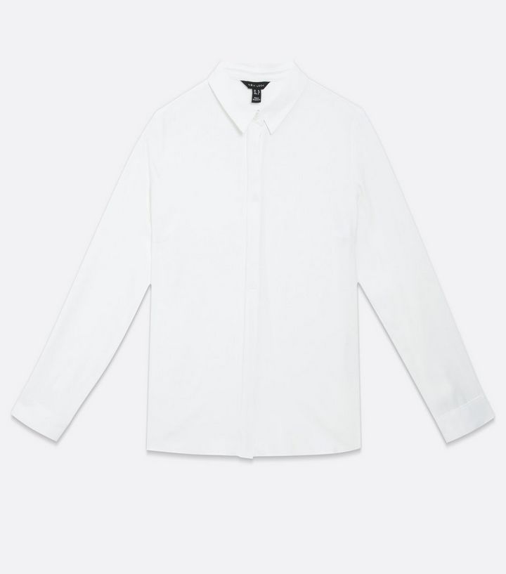 White Long Sleeve Button Up Shirt
						
						Add to Saved Items
						Remove from Saved Items | New Look (UK)