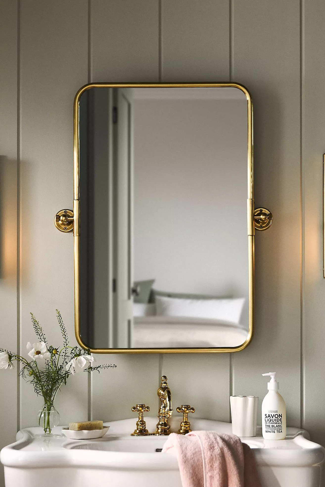 Burnish Brass Mirror | Anthropologie (US)