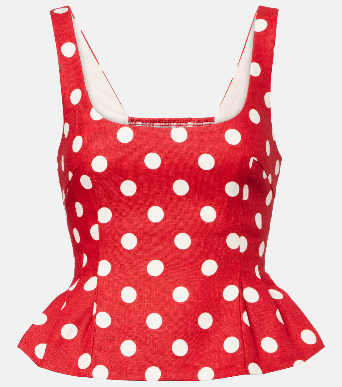Rosalie polka-dot linen top | Mytheresa (US/CA)